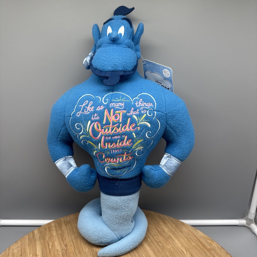 Disney Store Wisdom Collection The Genie Aladdin Limited Plush Toy 19" H NWT